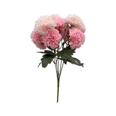 Pink Pom Pom Bush 34cm