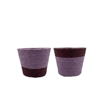 Purple & Red Rope Planter 14cm