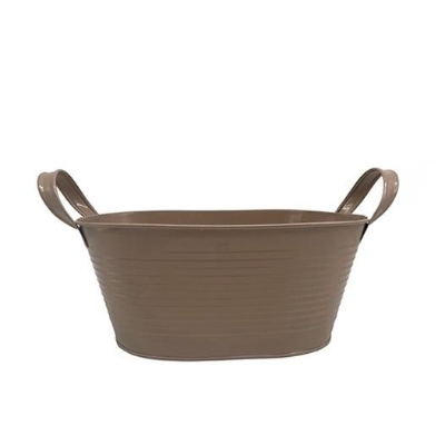 Brown Cella Zinc Planter 25cm