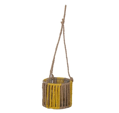 Yellow Rope Lantern 37cm