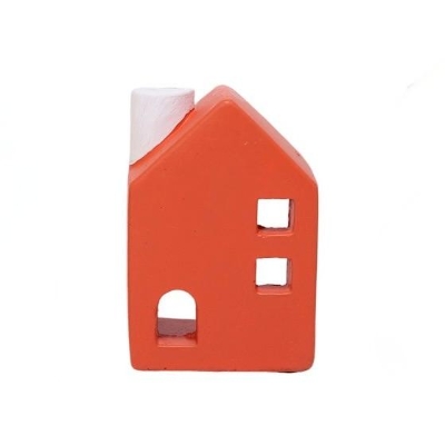 Orange House Tealight Holder 12cm