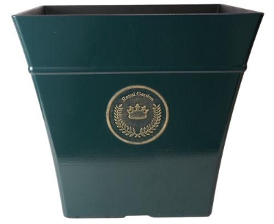 Deep Green Square Regency Planter 41cm