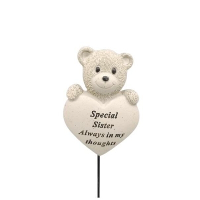Sadly Missed Bear Stick 9cm