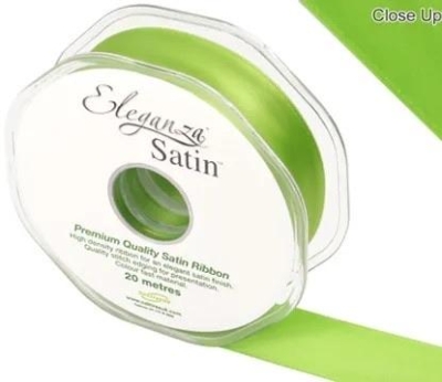 Pistachio Satin Ribbon 25mm