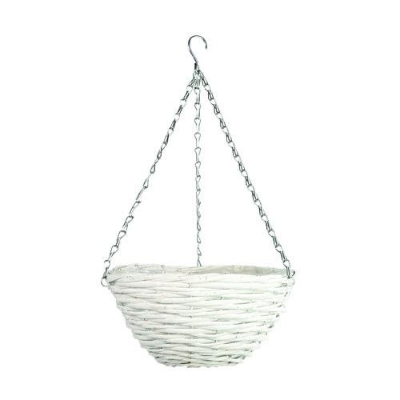 White Hanging Basket 15cm