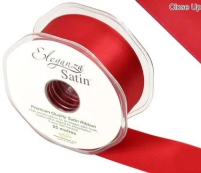Red Satin Ribbon 38mm