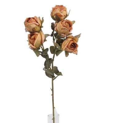 Orange Dry Spray Rose 43cm