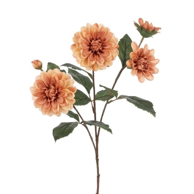 Peach Dahlia Spray 70cm