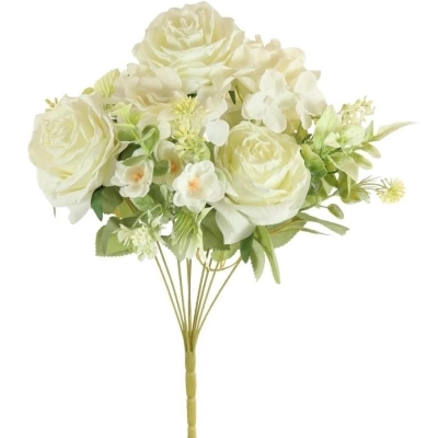 Dry White Diana Rose Bush 43cm