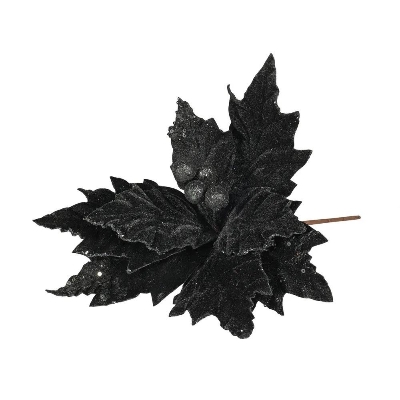 Black Velvet Poinsettia 38cm