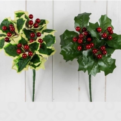 Holly & Berry Bush 30cm