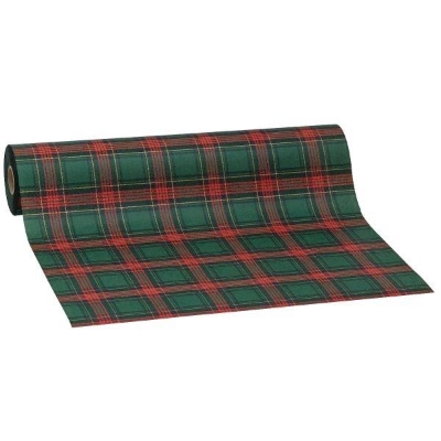 Green Tartan Kraft Paper 100m