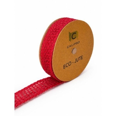 25mm Red Jute Ribbon