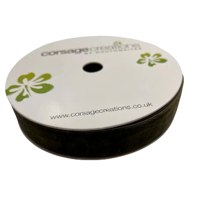 Moss Velvet Ribbon 25mm
