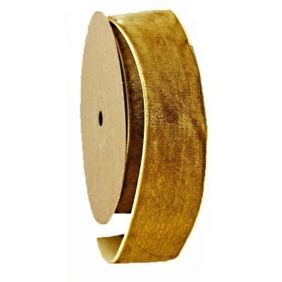 Gold Velvet Ribbon 50mm