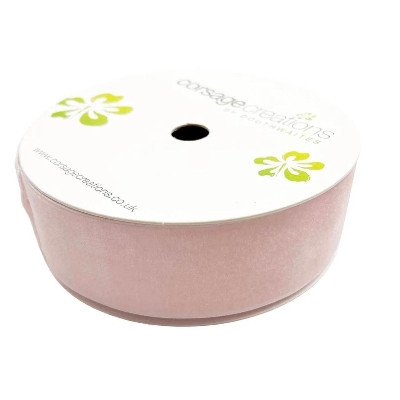Pale Pink Velvet Ribbon 50mm