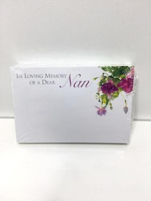 Small Florist Cards Nan Fuchsia