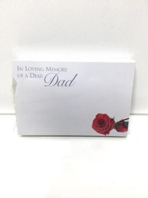 Small Florist Cards Dad Rose