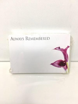 Small Florist Cards Always Remembered