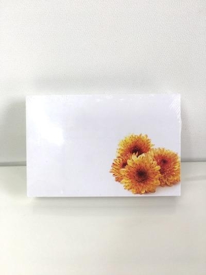 Small Florist Cards Orange Chrys