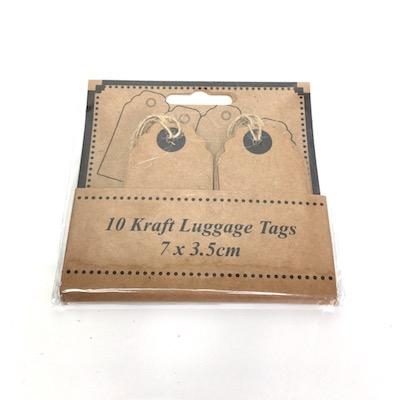 Kraft Luggage Tags 7cm x 10