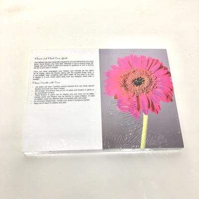Pink Gerbera Folding Card x 25