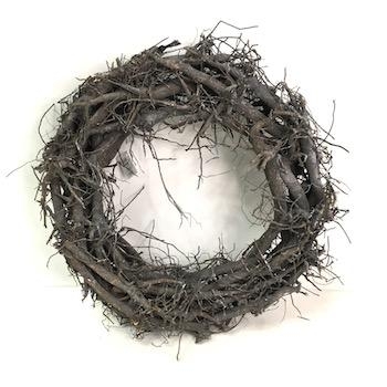 Grey Twig Wreath 42cm