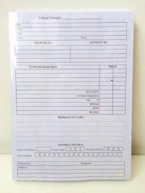 Florist Shop Order Pad