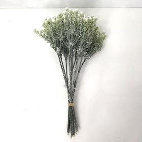 White Frosted Gyp Bundle 33cm