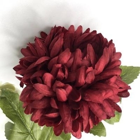 Deep Red Chrysanthemum Bloom 65cm