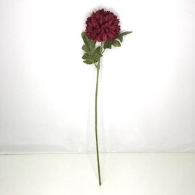 Deep Red Chrysanthemum Bloom 65cm