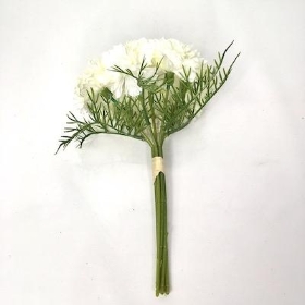 Ivory Carnation Bundle 27cm