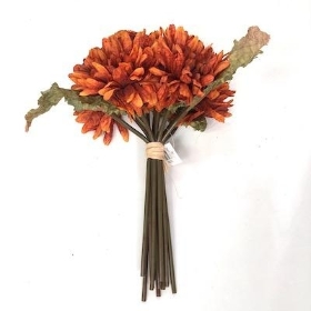 Burnt Orange Gerbera Bundle 25cm