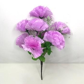 Lilac Carnation Bush 34cm