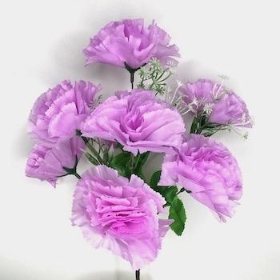 Lilac Carnation Bush 34cm