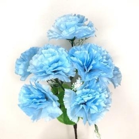 Blue Carnation Bush 34cm