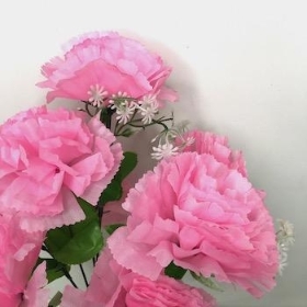 Pink Carnation Bush 34cm