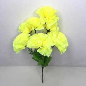 Bright Yellow Carnation Bush 34cm
