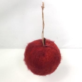 Red Felt Apple 9cm