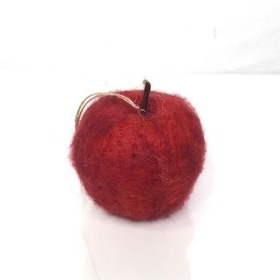 Red Felt Apple 9cm