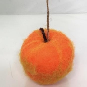 Orange Felt Apple 9cm