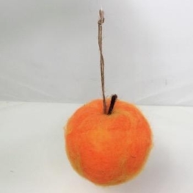 Orange Felt Apple 9cm