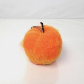 Orange Felt Apple 9cm