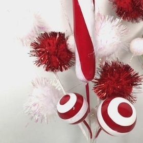 Candy Cane Pick 28cm