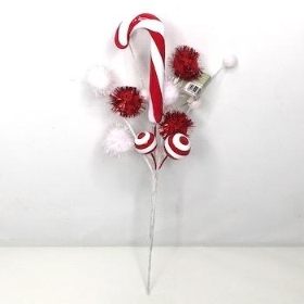 Candy Cane Pick 28cm