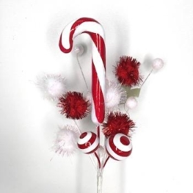 Candy Cane Pick 28cm