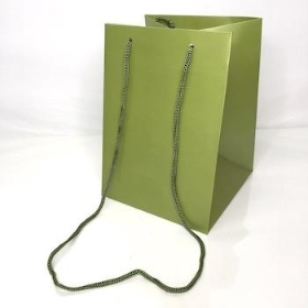 Sage Green Hand Tie Bags x 10