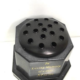 Black In Loving Memory Mum Memorial Pot 