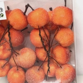Orange Frosted Apple Pick x 20