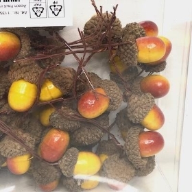 Yellow Brown Acorn Pick x 48